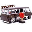 1965 Ford Econoline + Figura "M&Ms Rojo" Marrón/Plateado 1:24 Jada Toys 32027 253255065