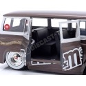 1965 Ford Econoline + Figura "M&Ms Rojo" Marrón/Plateado 1:24 Jada Toys 32027 253255065