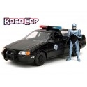 1986 Ford Tarus LX Policía de Detroit + Figura RoboCop Negro/Gris 1:24 Jada Toys 33743/253255060