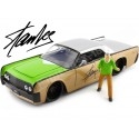 1963 Lincoln Continental + Figura Stan Lee "Fundador Marvel Comics" 1:24 Jada Toys 32778