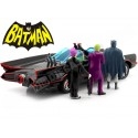 1966 TV Series Batmobile con Batman, Robin, Joker y Pingüino 1:24 Jada Toys 33737/253215011