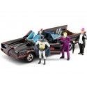 1966 TV Series Batmobile con Batman, Robin, Joker y Pingüino 1:24 Jada Toys 33737/253215011