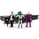 1966 TV Series Batmobile con Batman, Robin, Joker y Pingüino 1:24 Jada Toys 33737/253215011