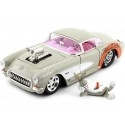 1957 Chevrolet Corvette + Figura Bugs Bunny Looney Tunes 1:24 Jada Toys 32390/253255041