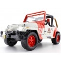 1992 Jeep Wrangler "Jurassic World" White/Red 1:24 Jada Toys 97806/...