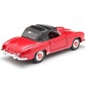 1955 Mercedes-Benz 190SL W121 Convertible Rojo/Negro 1:24 Welly 24118