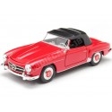 1955 Mercedes-Benz 190SL W121 Convertible Rojo/Negro 1:24 Welly 24118