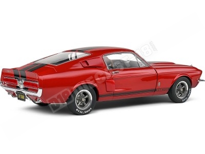 1967 Ford Shelby Mustang GT500 Rojo Burdeos 1:18 Solido S1802909 2