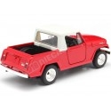 1967 Jeep Jeepster Commando Station Wagon Pick-Up Rojo/Blanco 1:24 Welly 24117