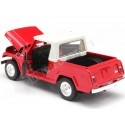 1967 Jeep Jeepster Commando Station Wagon Pick-Up Rojo/Blanco 1:24 Welly 24117