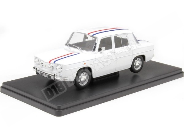 1964 Renault 8 Gordini Blanco Decorado 1:24 WhiteBox 124206