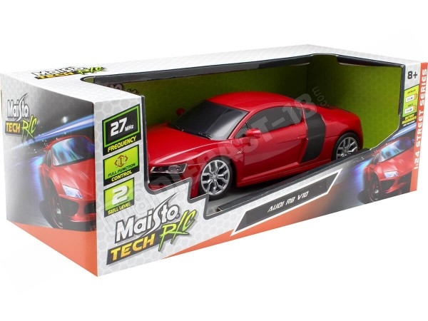 2016 Audi R8 V10 Rojo Radio Control 1:24 Maisto Tech R/C 31384D