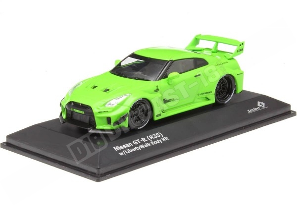 2022 Nissan GT-R (R35) Liberty Walk Body Kit Verde Ácido 1:43 Solido S4311207