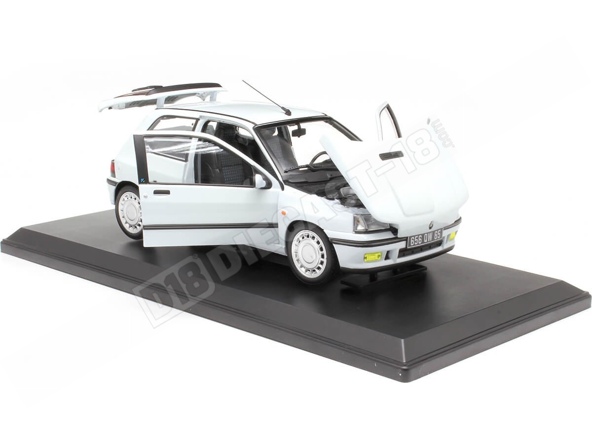 1991 Renault Clio 16S Blanco Glaciar 1:18 Norev 185251