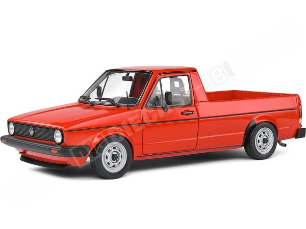 1982 Volkswagen VW Caddy MK1 Custom PickUp Rojo 1:18 Solido S1803511