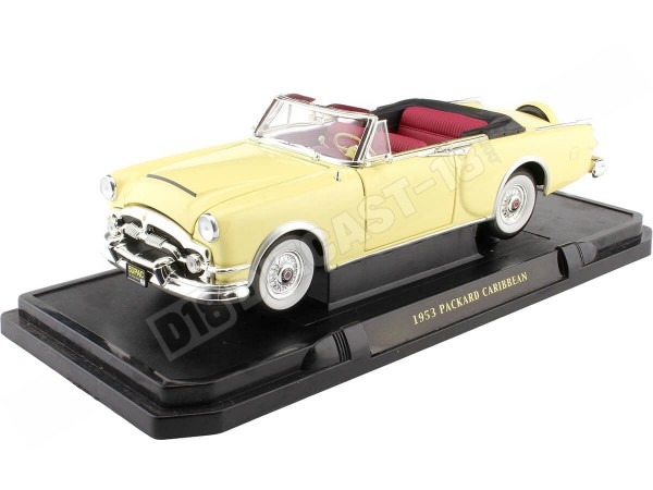 Cochesdemetal.es 1953 Packard Caribbean Convertible Amarillo Claro 1:18 Lucky Diecast 92798