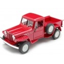 1947 Jeep Willys Pickup Rojo 1:24 Welly 24116