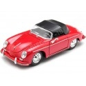 1956 Porsche 356A Speedster 1600 Super Convertible Rojo 1:24 Welly ...