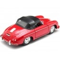 1956 Porsche 356A Speedster 1600 Super Convertible Rojo 1:24 Welly ...