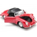 1956 Porsche 356A Speedster 1600 Super Convertible Rojo 1:24 Welly ...