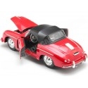 1956 Porsche 356A Speedster 1600 Super Convertible Rojo 1:24 Welly ...