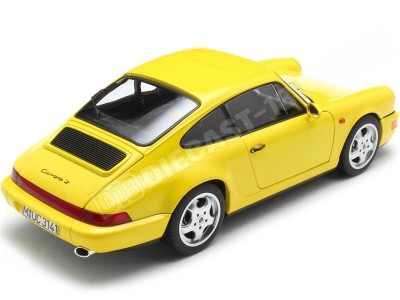 1992 Porsche 911 (964) Carrera 2 Amarillo 1:18 Norev HQ 187328 2