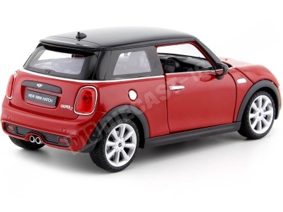 2014 Mini Cooper S Rojo/Negro 1:24 Welly 24058 2