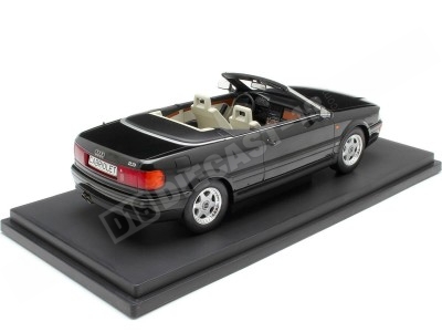 1991 Audi Cabriolet Negro 1:18 MC Group 18372 2