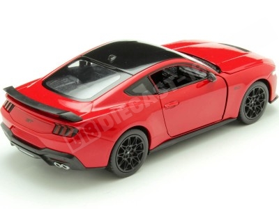 2024 Ford Mustang GT Rojo 1:24 Welly 24123 2