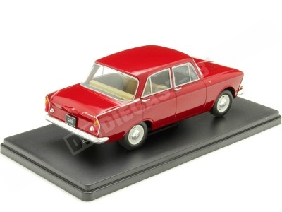 1966 Moskvich 408 Rojo Oscuro 1:24 WhiteBox 124225 2