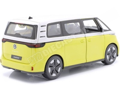 2023 Volkswagen VW ID.BUZZ Minibus Amarillo/Blanco 1:24 Maisto 32914 2