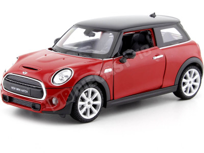 2014 Mini Cooper S Rojo/Negro 1:24 Welly 24058