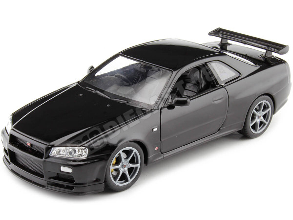 1999 Nissan Skyline GT-R (R34) Negro 1:24 Welly 24108