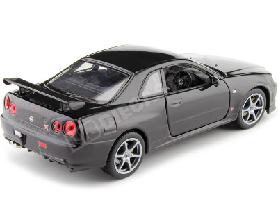 1999 Nissan Skyline GT-R (R34) Negro 1:24 Welly 24108 2