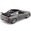 1999 Nissan Skyline GT-R (R34) Negro 1:24 Welly 24108