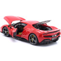 2021 Ferrari 296 GTB Hybrid 830HP V6 Rojo 1:18 Bburago 16018