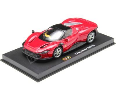 2022 Ferrari Daytona SP3 Cerrado Rojo Corsa 1:43 Bburago Signature Series 18-36914