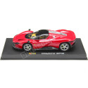 2022 Ferrari Daytona SP3 Cerrado Rojo Corsa 1:43 Bburago Signature Series 18-36914