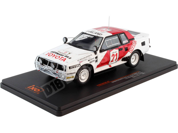 1985 Toyota Celica TwinCam Turbo Nº21 Kankkunen/Gallagher Ganador Rally Safari 1:24 IXO Models 24RAL025A