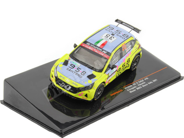 2021 Hyundai i20 N Rally2 Nº35 Crugnola/Ometto Ganador WRC3 Rally Monza 1:43 IXO Models RAM848