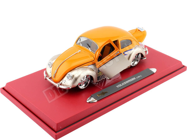 1951 Volkswagen VW Beetle Hard Top Custom Plata/Naranja Metalizado ...