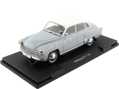 1965 Wartburg 312 Gris/Blanco 1:18 MC Group 18301