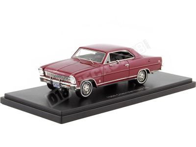 1966 Chevrolet Nova SS Hardtop Granate Metalizado 1:43 NEO Scale Models 47236