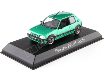 1990 Peugeot 205 GTi Griffe Verde Metalizado 1:43 Norev 471722