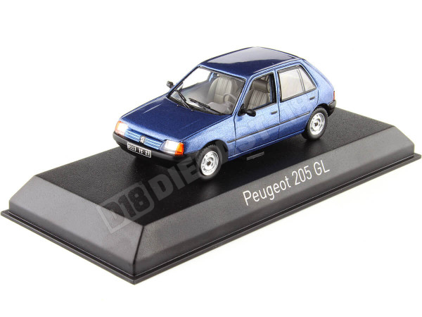 1988 Peugeot 205 GL Azul Ming 1:43 Norev 471736