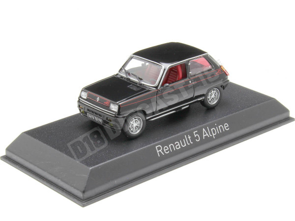 1977 Renault 5 R5 Alpine Negro 1:43 Norev 510532