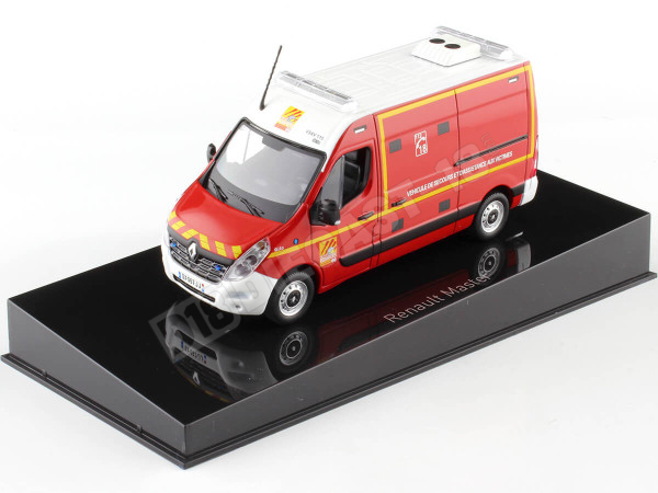 2014 Renault Master Furgoneta Bomberos de Asistencia a Víctimas (VSAV) Rojo/Blanco 1:43 Norev 518787