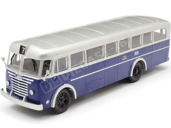 1965 Ikarus 60 Transporte Urbano de Budapest Azul/Plateado 1:43 Pre...