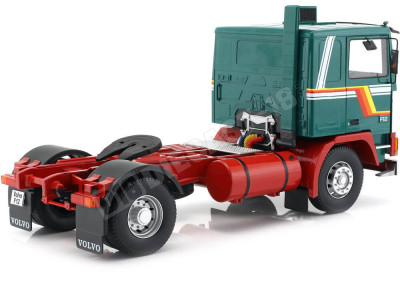 1977 Camion Volvo F1220 Dos Ejes Green-White 1:18 Road Kings 180032 2