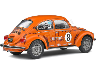 1974 Volkswagen VW Beetle 1303 Nº8 Jägermeister Tribute Naranja 1:18 Solido S1800518 2